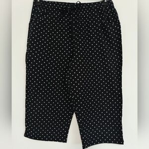 Women's Polka Dots Capris Pants /  Size 16